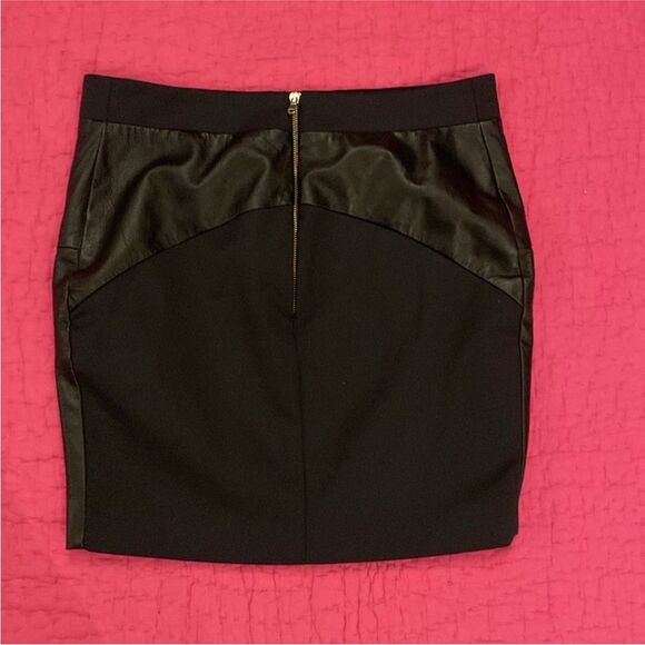 Flavio Castellani genuine leather Black Studded Women's mini  Skirt, S - Picture 4 of 7